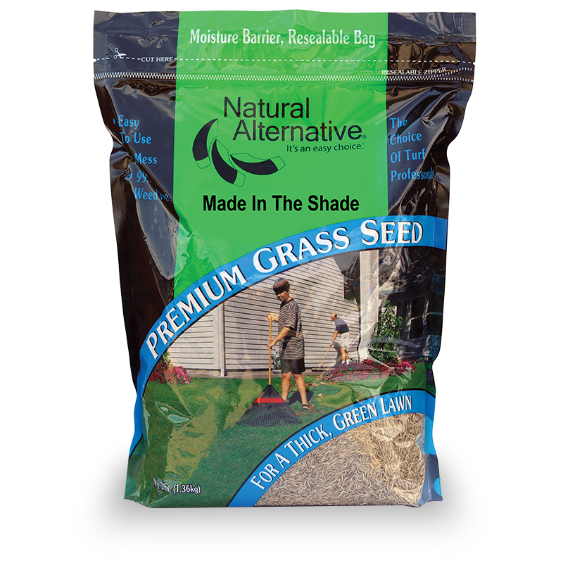Shade Grass Seed, Fescue & Ryegrass Mix Natural Alternative