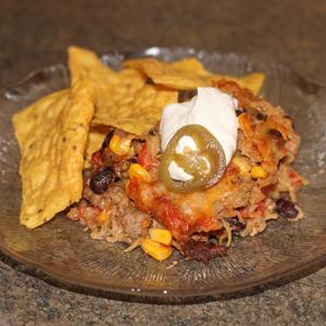 Spaghetti Squash Taco Bake