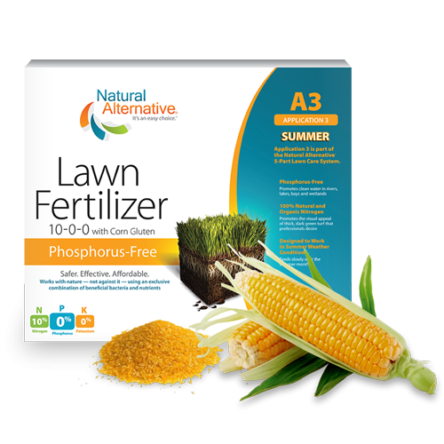 Summer fertilizer with corn gluten